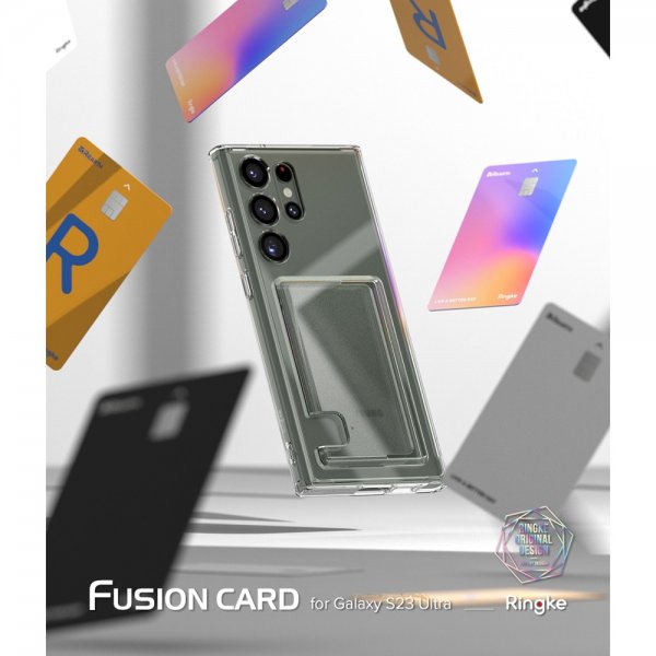 Ringke Samsung Galaxy S23 Ultra Skal Fusion Card Clear