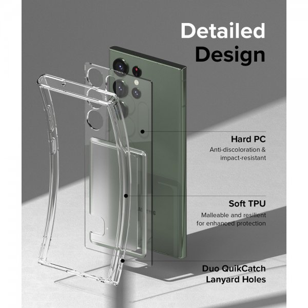 Ringke Samsung Galaxy S23 Ultra Skal Fusion Card Clear