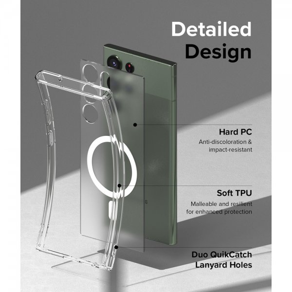 Ringke Samsung Galaxy S23 Ultra Skal Fusion Magnetic Matte Clear