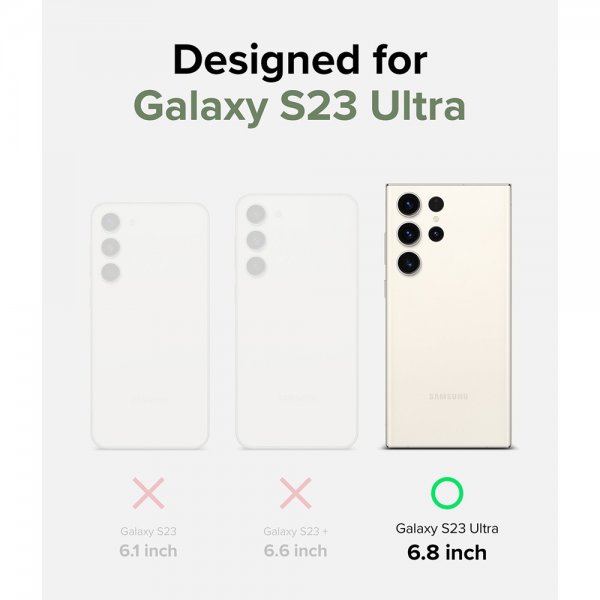 Ringke Samsung Galaxy S23 Ultra Skal Fusion Matte Smoke Black
