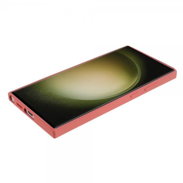 Samsung Galaxy S23 Ultra Skal Gummerad Röd