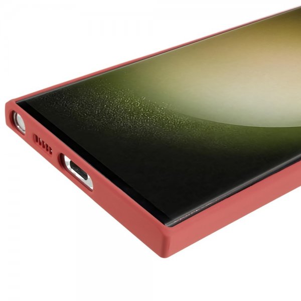 Samsung Galaxy S23 Ultra Skal Gummerad Röd