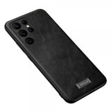 Sulada Samsung Galaxy S23 Ultra Skal Lädertextur Svart