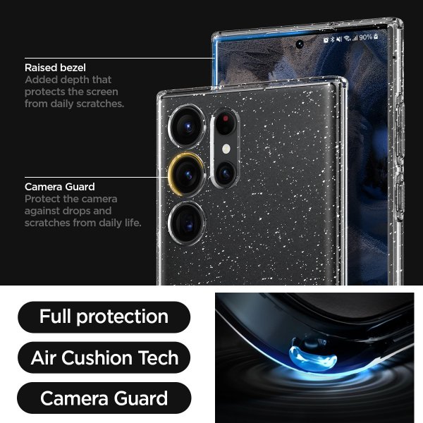 Spigen Samsung Galaxy S23 Ultra Skal Liquid Crystal Glitter Crystal Quartz