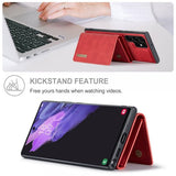 Dg.Ming Samsung Galaxy S23 Ultra Skal M1 Series Löstagbar Korthållare Röd