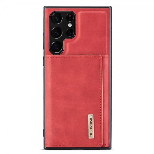 Dg.Ming Samsung Galaxy S23 Ultra Skal M1 Series Löstagbar Korthållare Röd