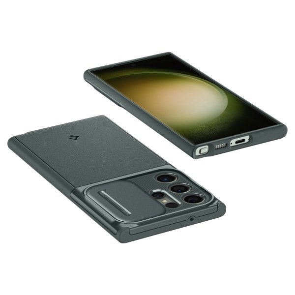 Spigen Samsung Galaxy S23 Ultra Skal Optik Armor Abyss Green