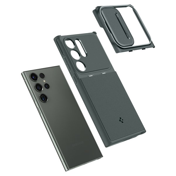 Spigen Samsung Galaxy S23 Ultra Skal Optik Armor Abyss Green