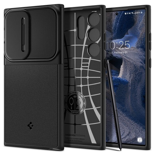 Spigen Samsung Galaxy S23 Ultra Skal Optik Armor Svart