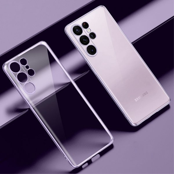 Sulada Samsung Galaxy S23 Ultra Skal Pläterad Kant Lila