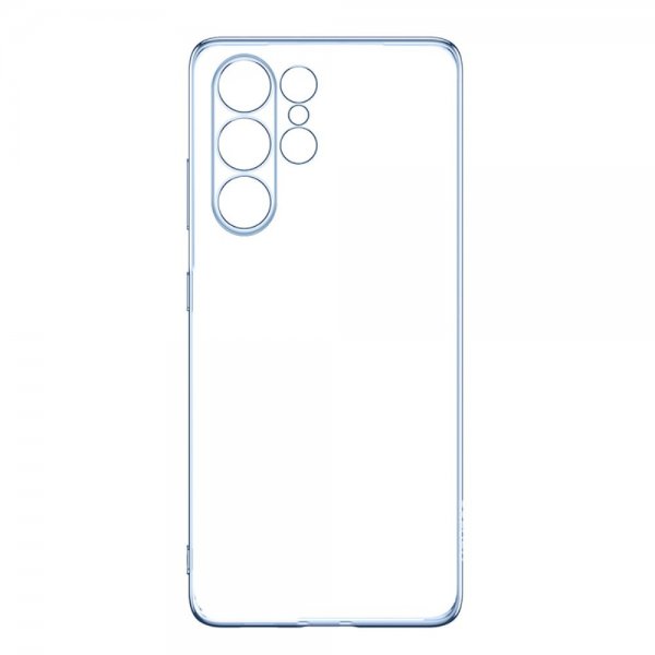 Sulada Samsung Galaxy S23 Ultra Skal Pläterad Kant Ljusblå