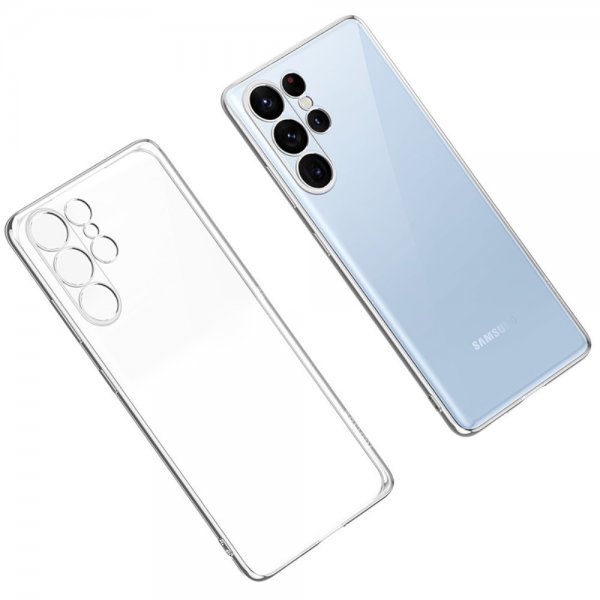 Sulada Samsung Galaxy S23 Ultra Skal Pläterad Kant Silver