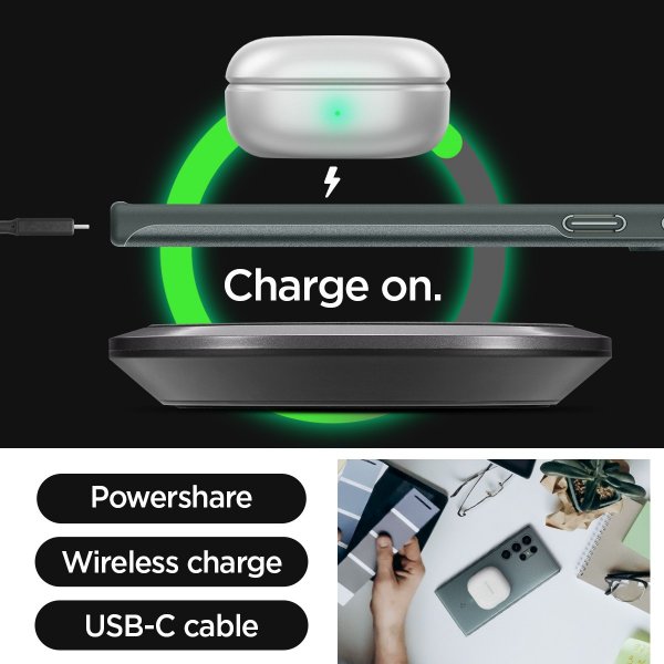 Spigen Samsung Galaxy S23 Ultra Skal Thin Fit Abyss Green