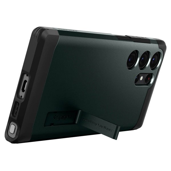Spigen Samsung Galaxy S23 Ultra Skal Tough Armor Abyss Green