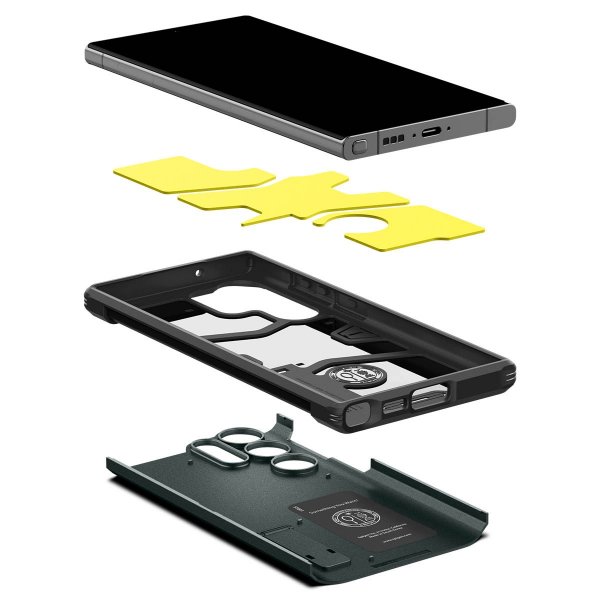 Spigen Samsung Galaxy S23 Ultra Skal Tough Armor Abyss Green
