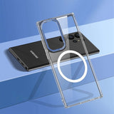 Samsung Galaxy S23 Ultra Skal Transparent MagSafe Blå