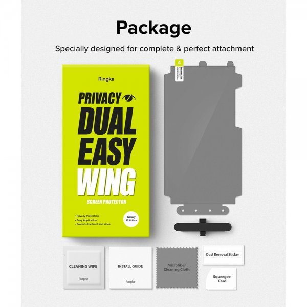 Ringke Samsung Galaxy S23 Ultra Skärmskydd Privacy Dual Easy Film