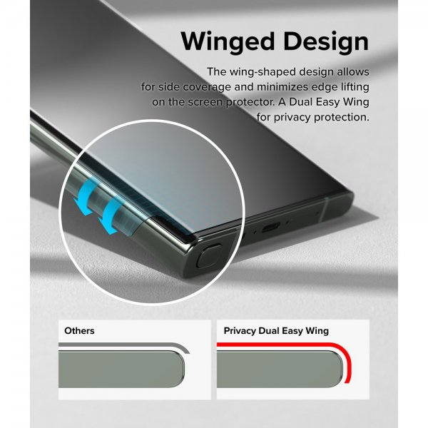 Ringke Samsung Galaxy S23 Ultra Skärmskydd Privacy Dual Easy Film
