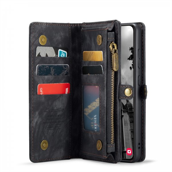 CaseMe Samsung Galaxy S24 FE Fodral 008 Series Löstagbart Skal Svart