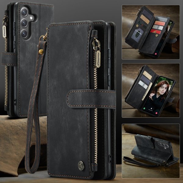 CaseMe Samsung Galaxy S24 FE Fodral C30 Series Svart