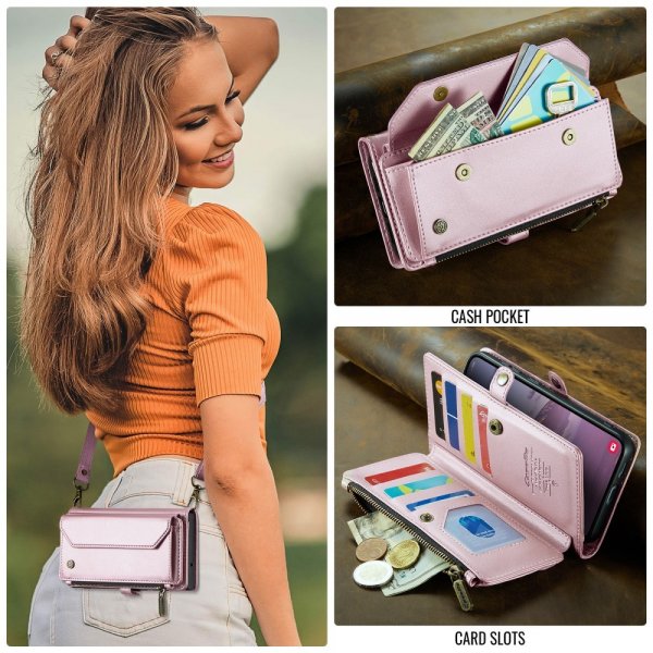 CaseMe Samsung Galaxy S24 FE Fodral C36 Series Rosa