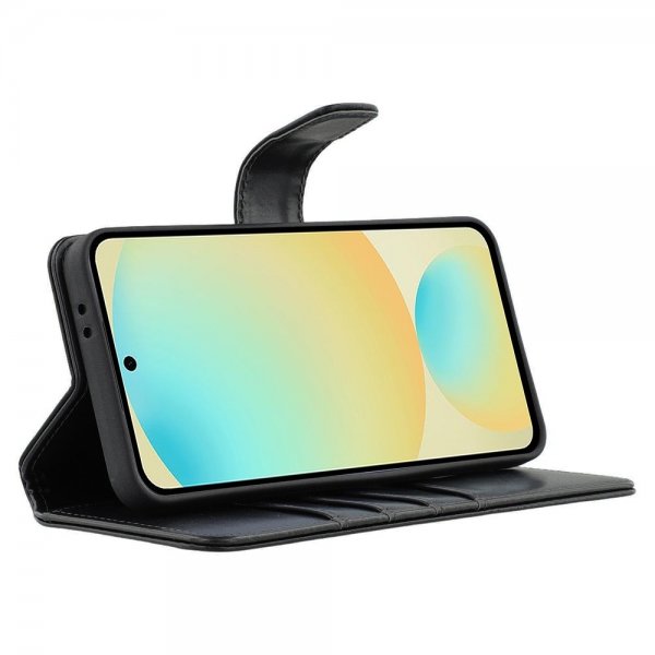Nordic Covers Samsung Galaxy S24 FE Fodral Essential Leather Raven Black