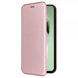 Samsung Galaxy S24 FE Fodral Kolfibertextur Roseguld