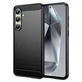Samsung Galaxy S24 FE Skal Borstad Kolfibertextur Svart