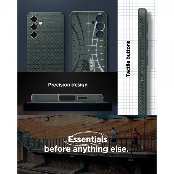 Spigen Samsung Galaxy S24 FE Skal Liquid Air Abyss Green