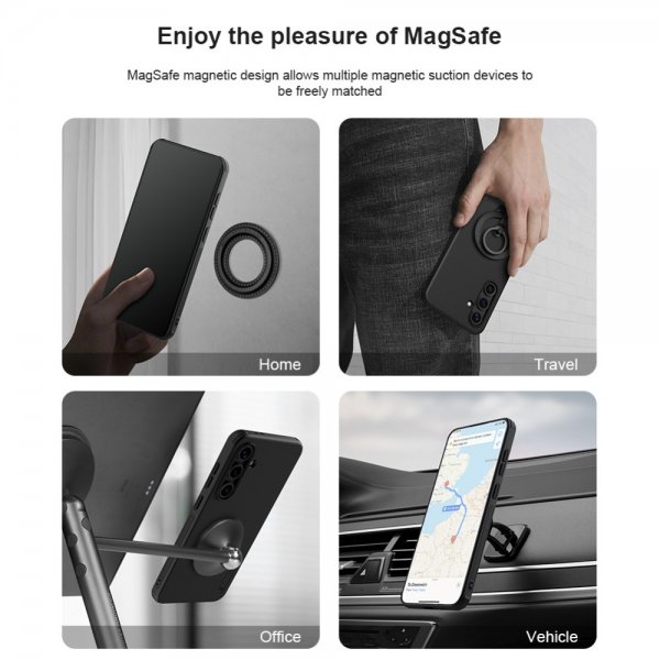 Nillkin Samsung Galaxy S24 FE Skal Super Frosted Shield Pro MagSafe Grön