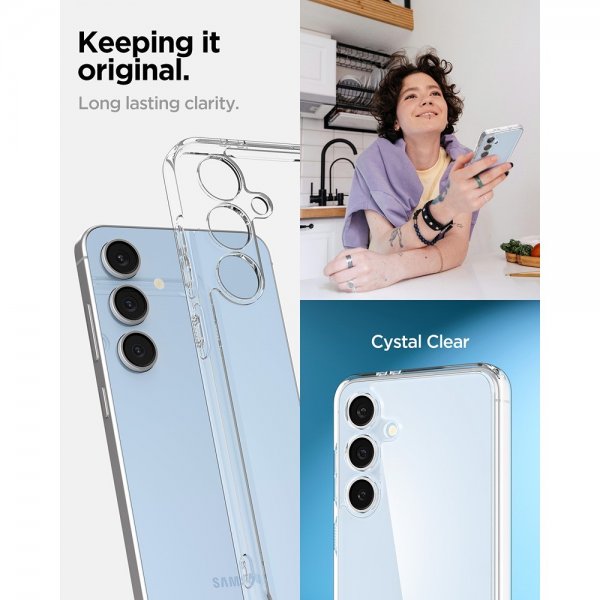 Spigen Samsung Galaxy S24 FE Skal Ultra Hybrid Crystal Clear