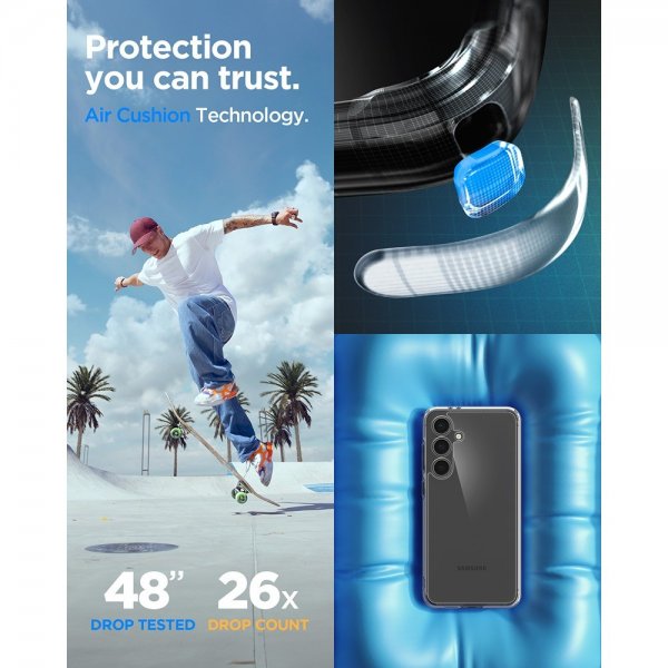 Spigen Samsung Galaxy S24 FE Skal Ultra Hybrid Crystal Clear