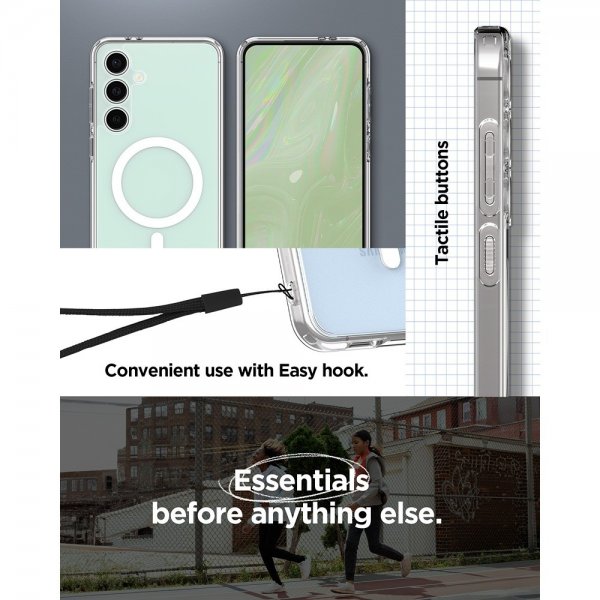 Spigen Samsung Galaxy S24 FE Skal Ultra Hybrid MagFit Vit
