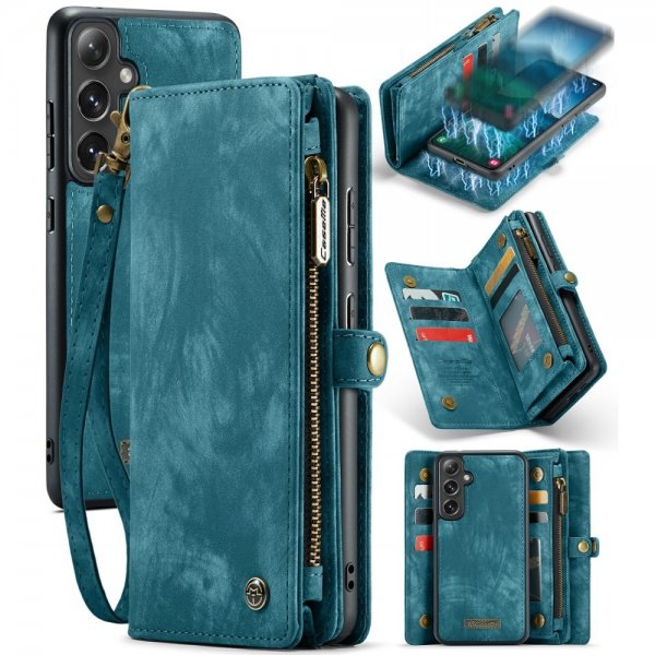 CaseMe Samsung Galaxy S24 Fodral 008 Series Löstagbart Skal Blå