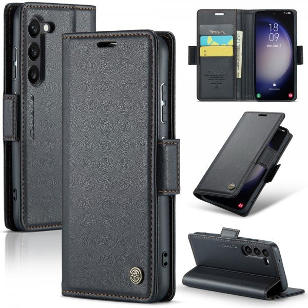 CaseMe Samsung Galaxy S24 Fodral 023 Series Svart