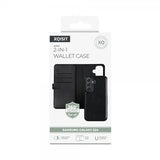 Xqisit Samsung Galaxy S24 Fodral 2-in-1 Wallet Case Svart