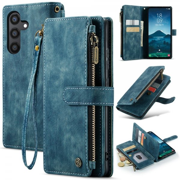 CaseMe Samsung Galaxy S24 Fodral C30 Series Blå
