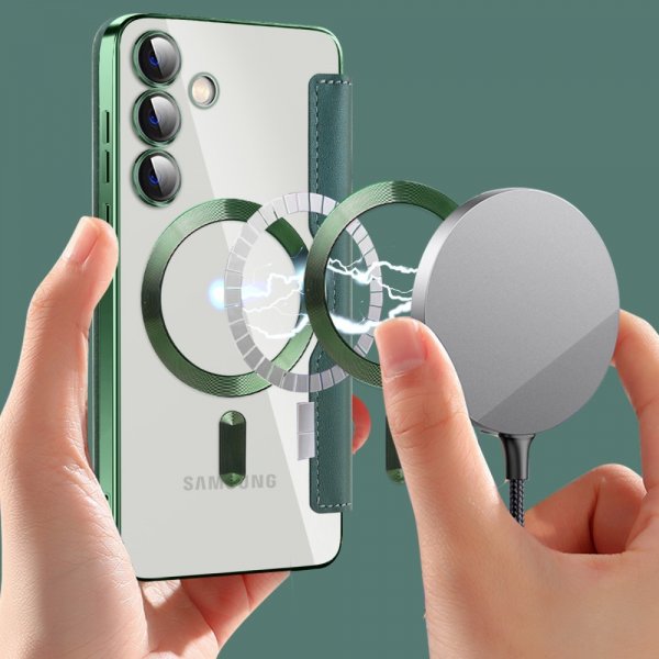 Samsung Galaxy S24 Fodral MagSafe Silver
