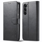 Lc.Imeeke Samsung Galaxy S24 Fodral med Kortfack Stativfunktion Svart