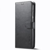 Lc.Imeeke Samsung Galaxy S24 Fodral med Kortfack Stativfunktion Svart