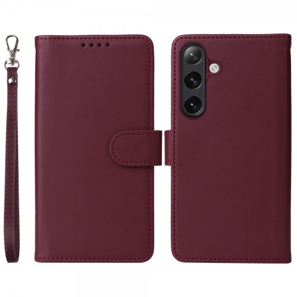 Betopnice Samsung Galaxy S24 Fodral med Löstagbart Skal 005 Röd