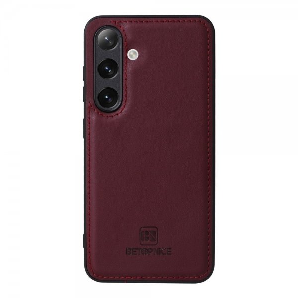 Betopnice Samsung Galaxy S24 Fodral med Löstagbart Skal 005 Röd