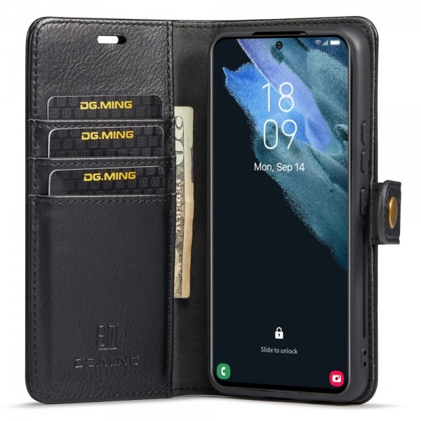 Dg.Ming Samsung Galaxy S24 Fodral med Löstagbart Skal Svart