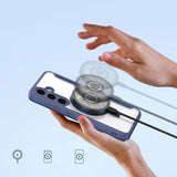Dux Ducis Samsung Galaxy S24 Fodral Skin X Pro Series Kickstand MagSafe Blå