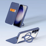 Dux Ducis Samsung Galaxy S24 Fodral Skin X Pro Series Kickstand MagSafe Blå