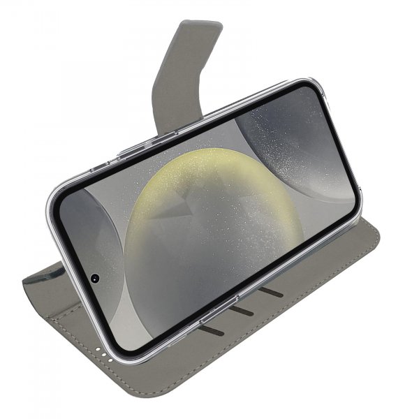 Celly Samsung Galaxy S24 Fodral Wally Wallet Case Svart