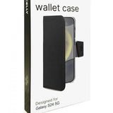 Celly Samsung Galaxy S24 Fodral Wally Wallet Case Svart