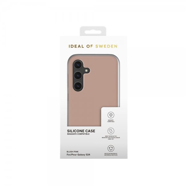 Ideal of Sweden Samsung Galaxy S24/Galaxy S25 Skal Silicone Case MagSafe Blush Pink