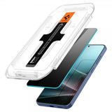 Spigen Samsung Galaxy S24/Galaxy S25 Skärmskydd GLAS.tR EZ Fit Privacy 2-pack