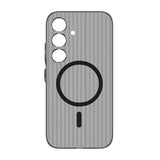 Samsung Galaxy S24 Skal Korrugerad MagSafe Transparent Svart